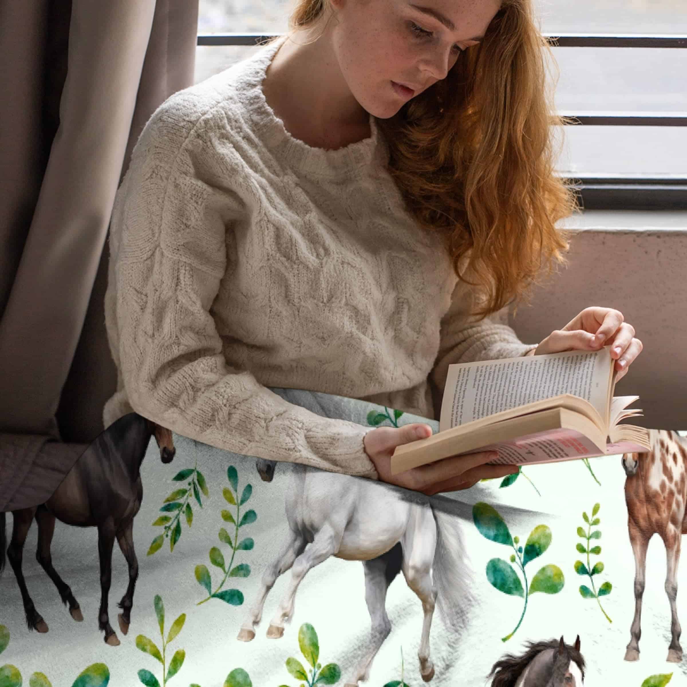 Manta de Caballo Regalo para Amantes de Caballos para Niñas - Imagen 8