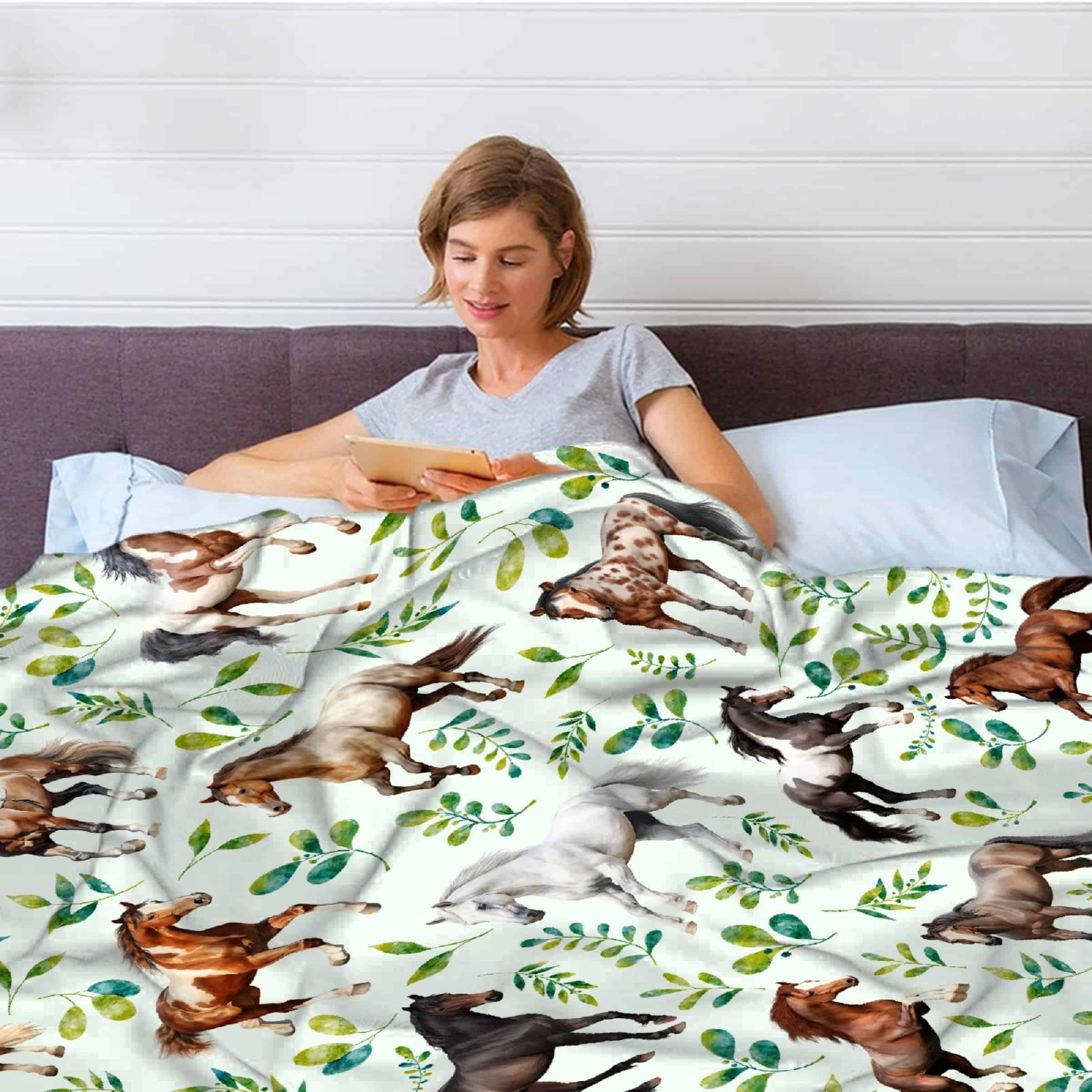 Manta de Caballo Regalo para Amantes de Caballos para Niñas - Imagen 3