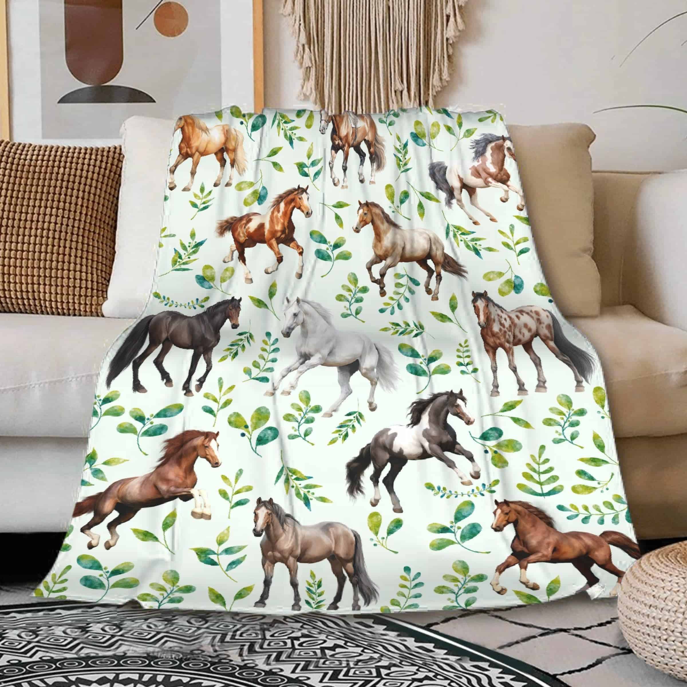 Manta de Caballo Regalo para Amantes de Caballos para Niñas - Imagen 4