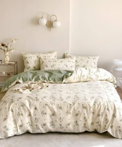 Rvciby Juego de Funda Nórdica Vintage Floral Tamaño Queen,