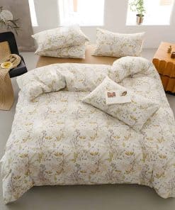 Juego de Funda nórdica Rvciby Yellow Leaf tamaño Queen,