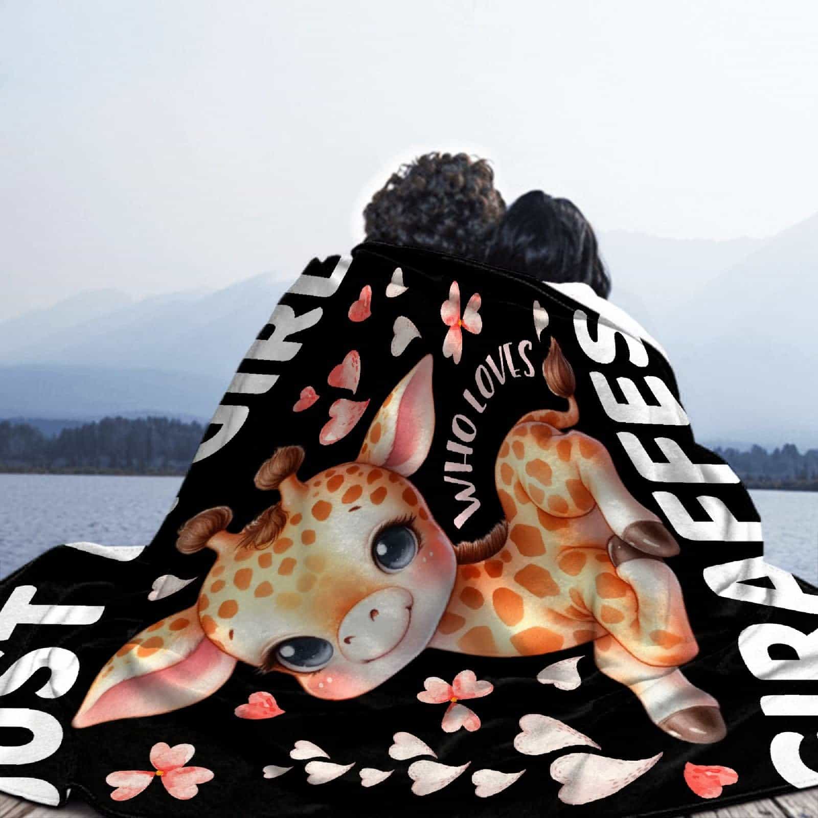 Manta de jirafa para chicas Solo una chica que ama los - Imagen 7
