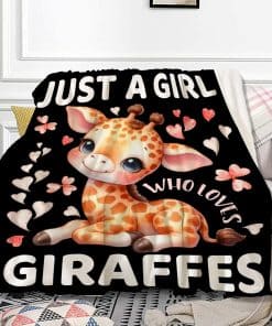 Manta de jirafa para chicas Solo una chica que ama los