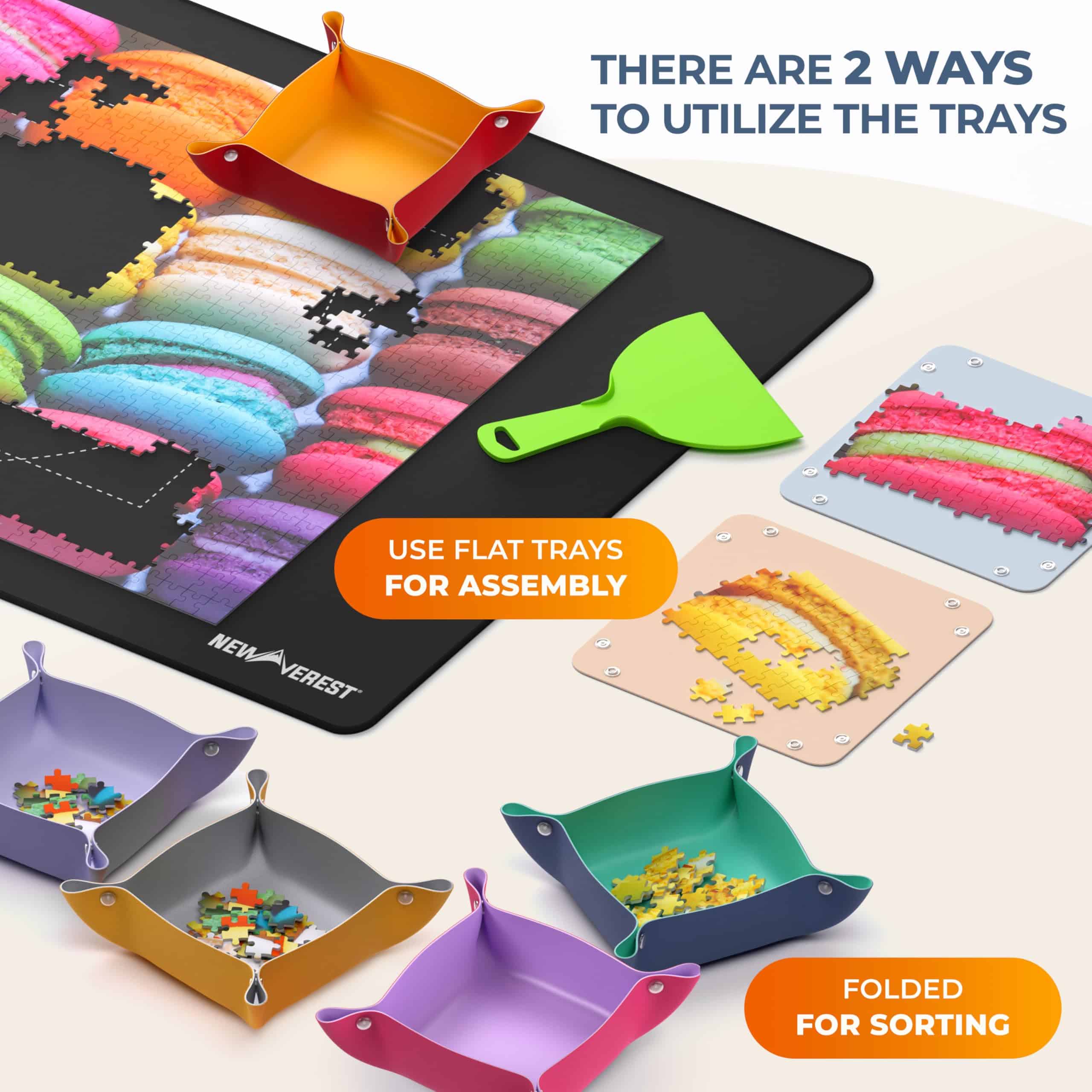 Set de Rompecabezas Newverest All-You-Need: 8 Bandejas de - Imagen 4