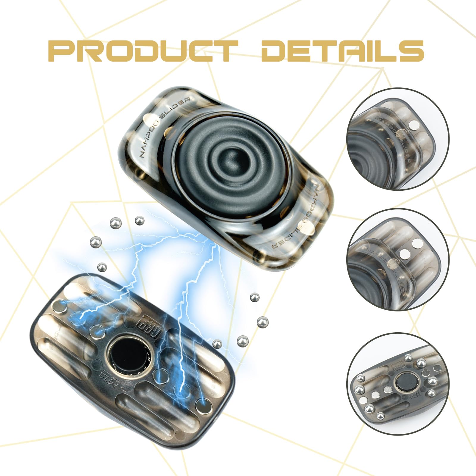 Nampoo Juguetes Fidget para Adultos Fidget Slider Spinner - Imagen 5