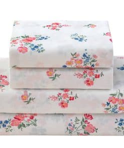 Juego de sábanas de flores Jessrydo tamaño King 18”