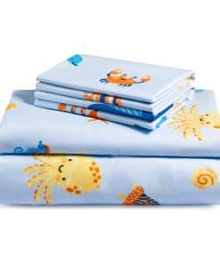 Juego de sábanas LuxClub de 4 piezas para cama Full Azul