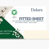Sábana ajustable Delara 100% algodón orgánico de tejido