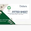 Sábana Ajustable Delara 100% Algodón -Blanco