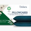 Par de Fundas de Almohada Delara 100% Algodón Orgánico con