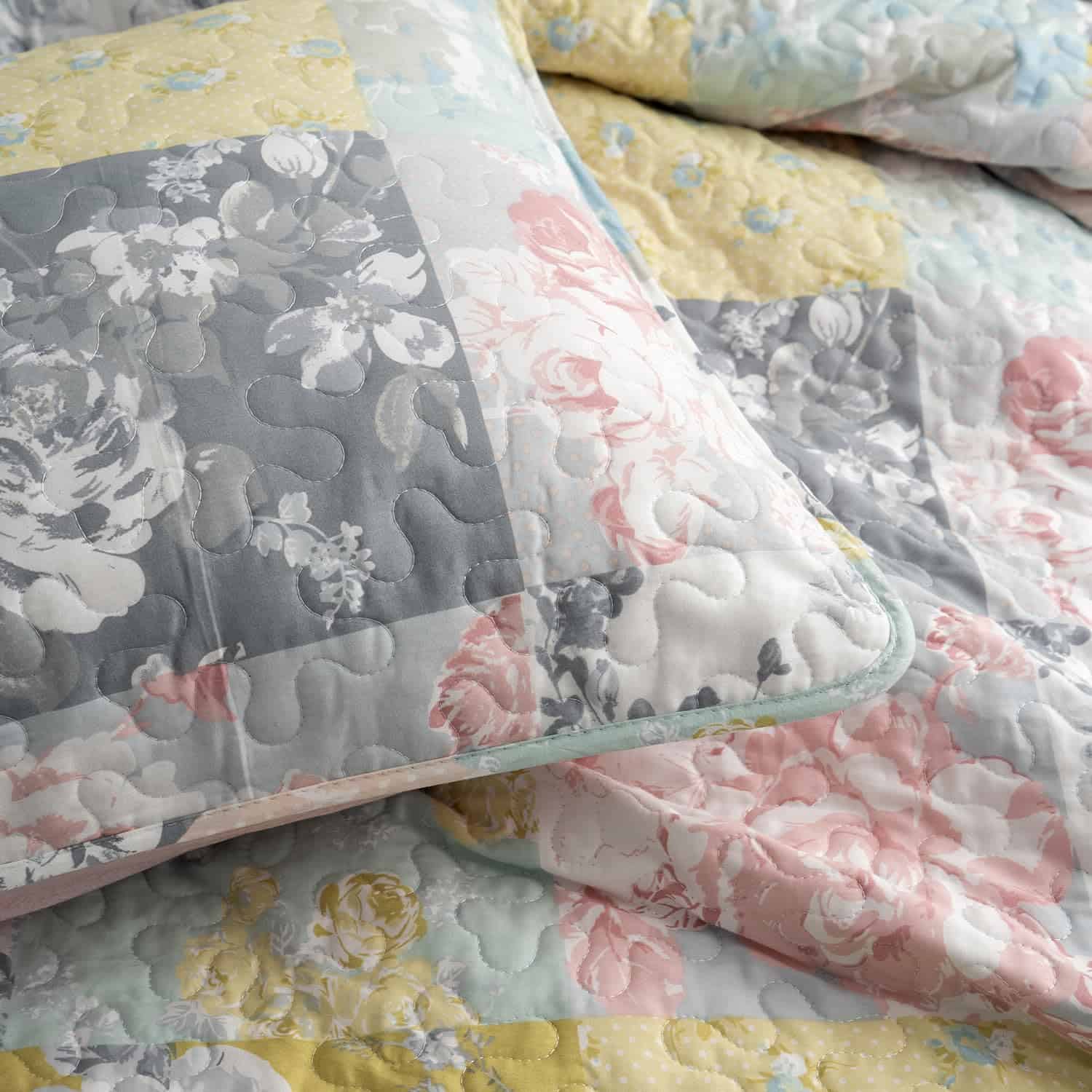 Juego de Edredón Floral BUPIRD Twin 2 Piezas Suave Edredón - Imagen 9