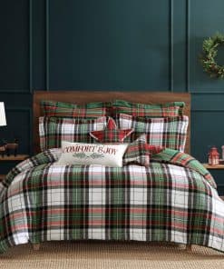 Juego de Cubrecama Levtex Home - Spencer Plaid Verde -