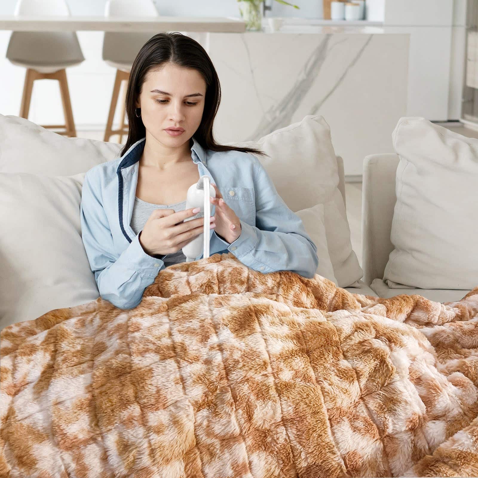 HELLOMOTO Manta Ponderada Actualizada para Hombres/Mujeres, - Imagen 5