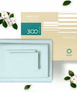 Juego de sábanas 100% algodón orgánico -Verde Pistacho