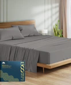 Juego de sábanas Queen Size de 100% algodón egipcio de