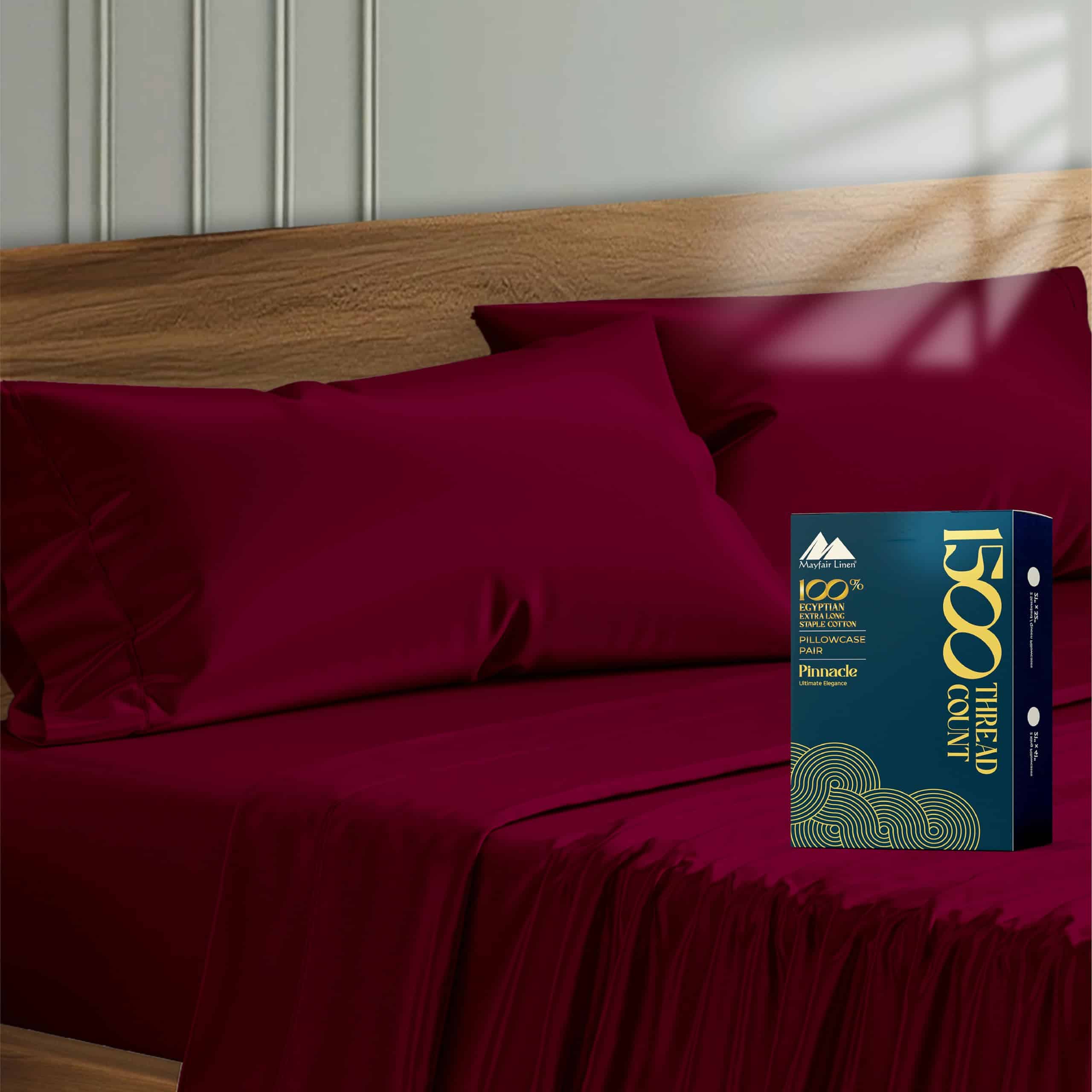 Funda de Almohada de 100% Algodón Egipcio Mayfair Linen