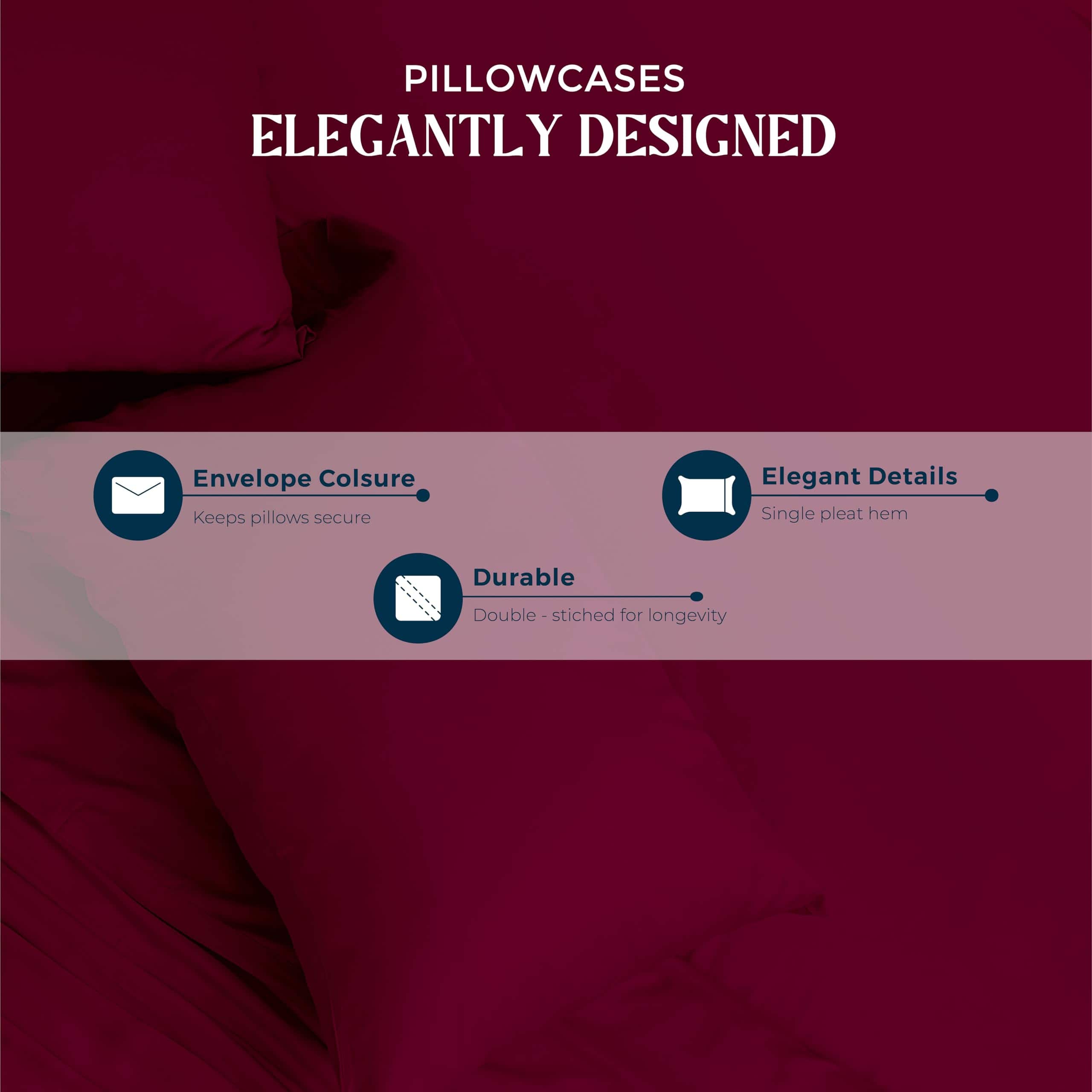 Funda de Almohada de 100% Algodón Egipcio Mayfair Linen - Imagen 6