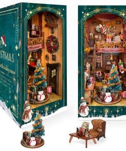 Kit Librero Book Nook para Adultos, DIY Miniatura Casa de