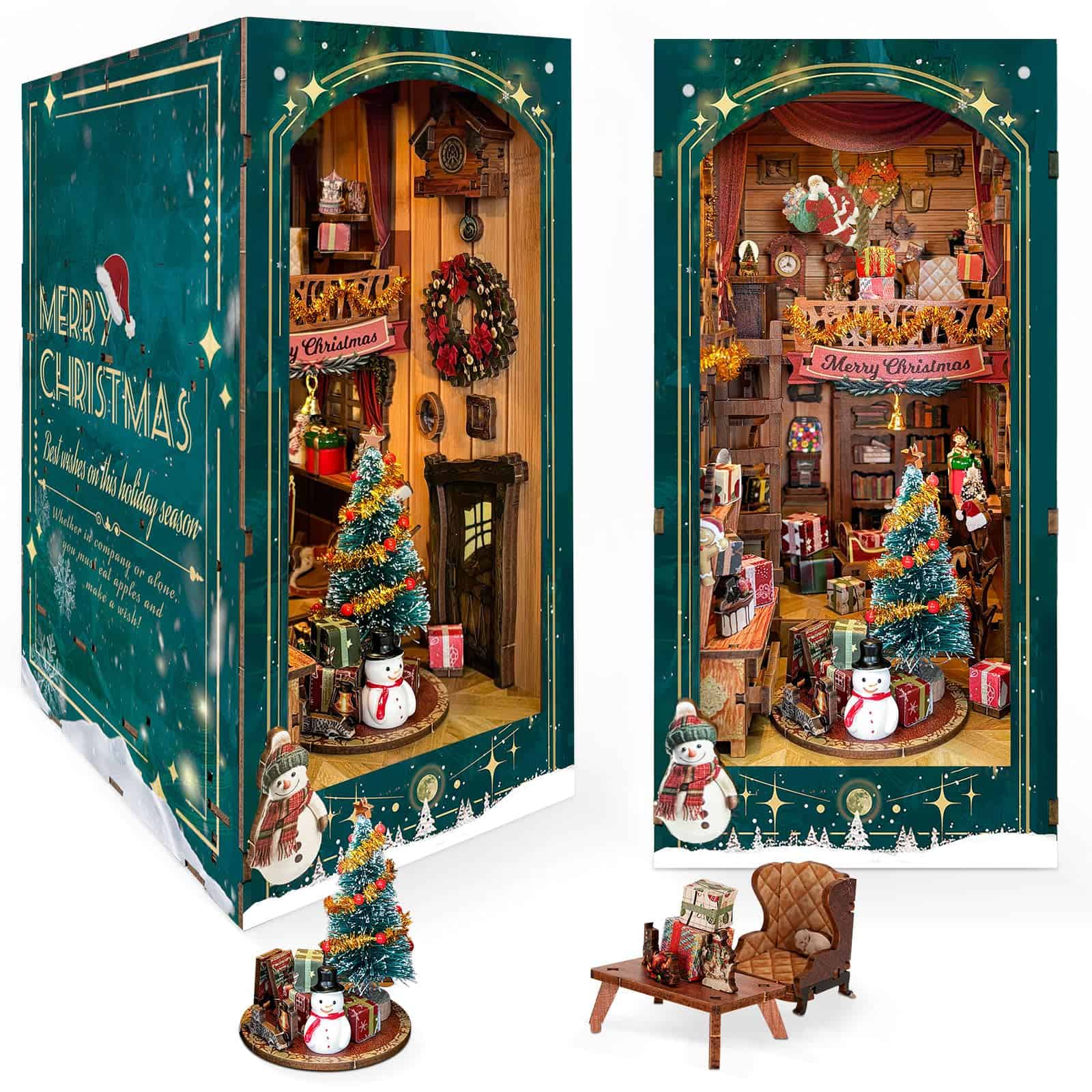 Kit Librero Book Nook para Adultos, DIY Miniatura Casa de