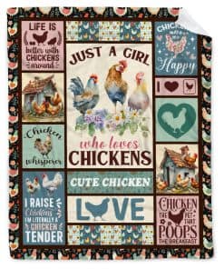 Manta de Regalo de Gallinas para Amantes de los Pollos