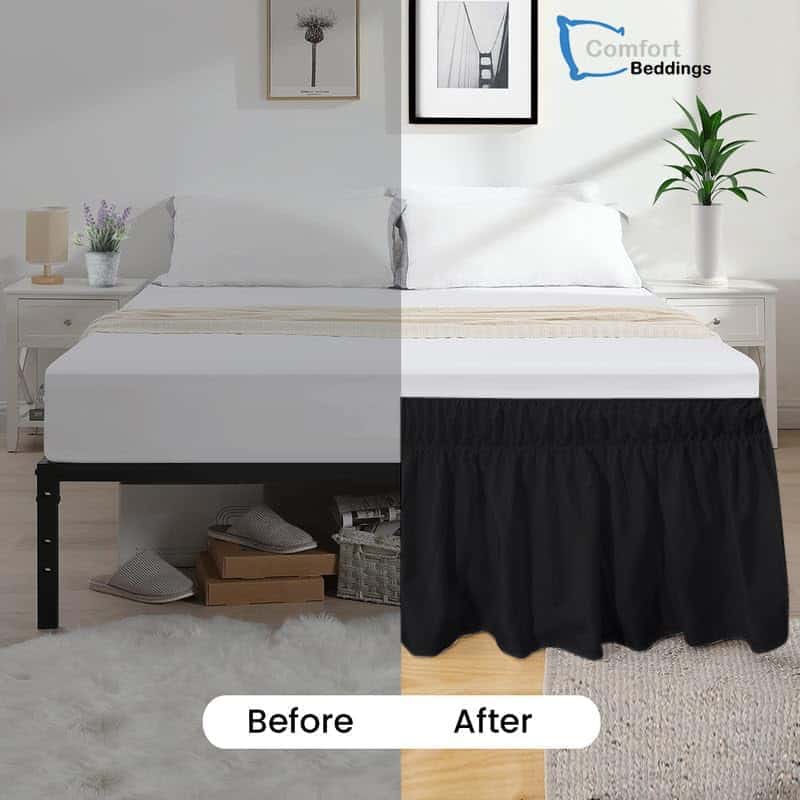 Faldón de Cama Tamaño King Estilo Envoltura por Comfort - Imagen 5