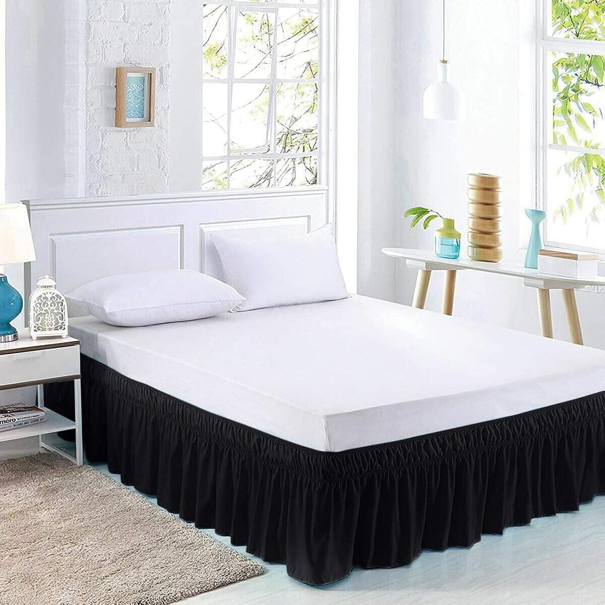 Faldón de Cama Tamaño King Estilo Envoltura por Comfort