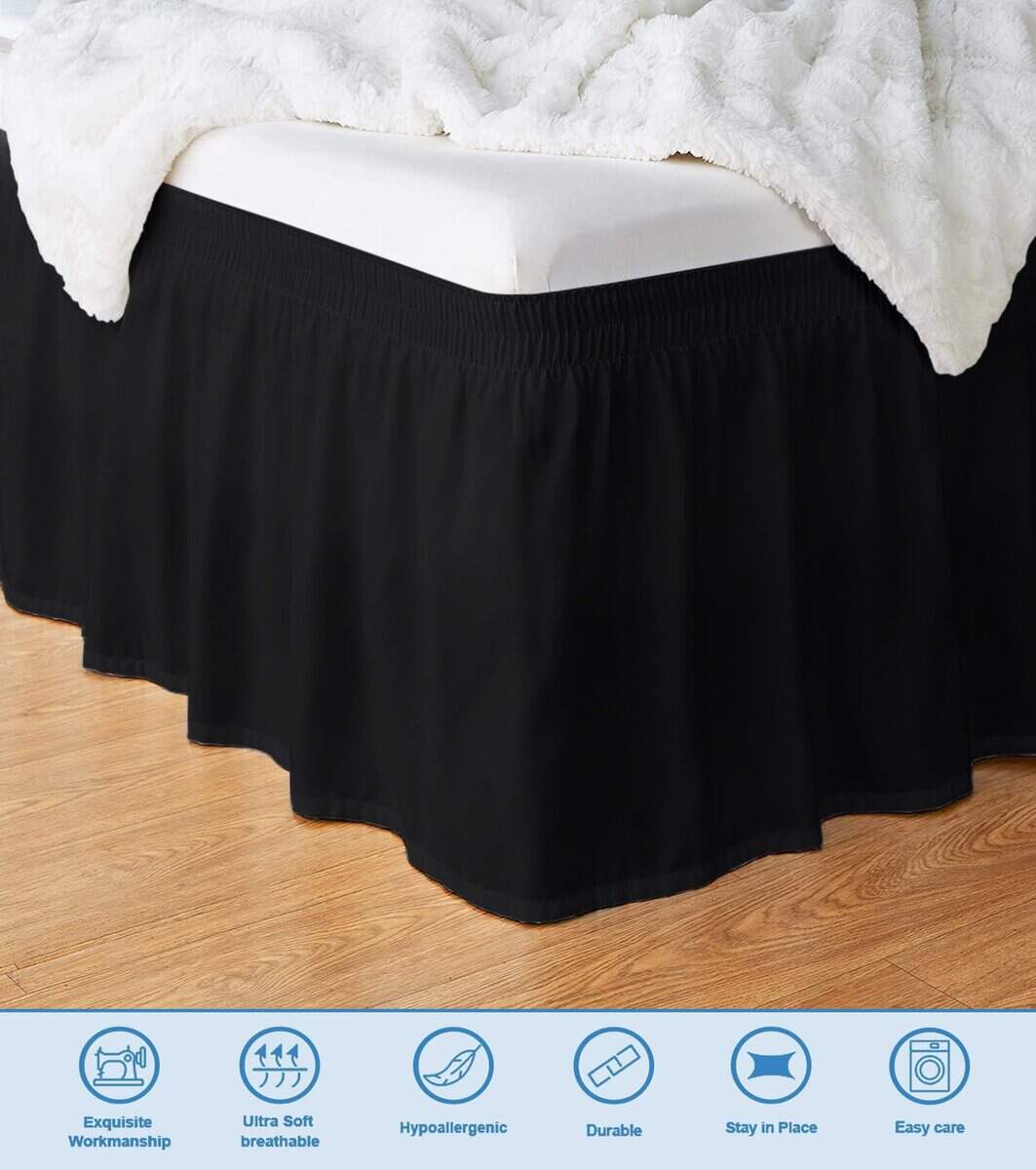 Faldón de Cama Tamaño King Estilo Envoltura por Comfort - Imagen 4