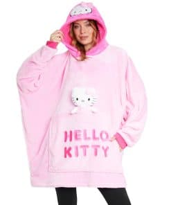 Hello Kitty Manta con Capucha para Mujeres con Peluche