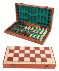 Juego de Ajedrez Plegable Portátil de 13 Pulgadas - Piezas