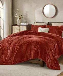 Juego de Edredones de Terciopelo de Lujo Maravilloso Tamaño