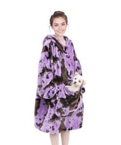 Manta con capucha cobertor de sobredimensionado de micro