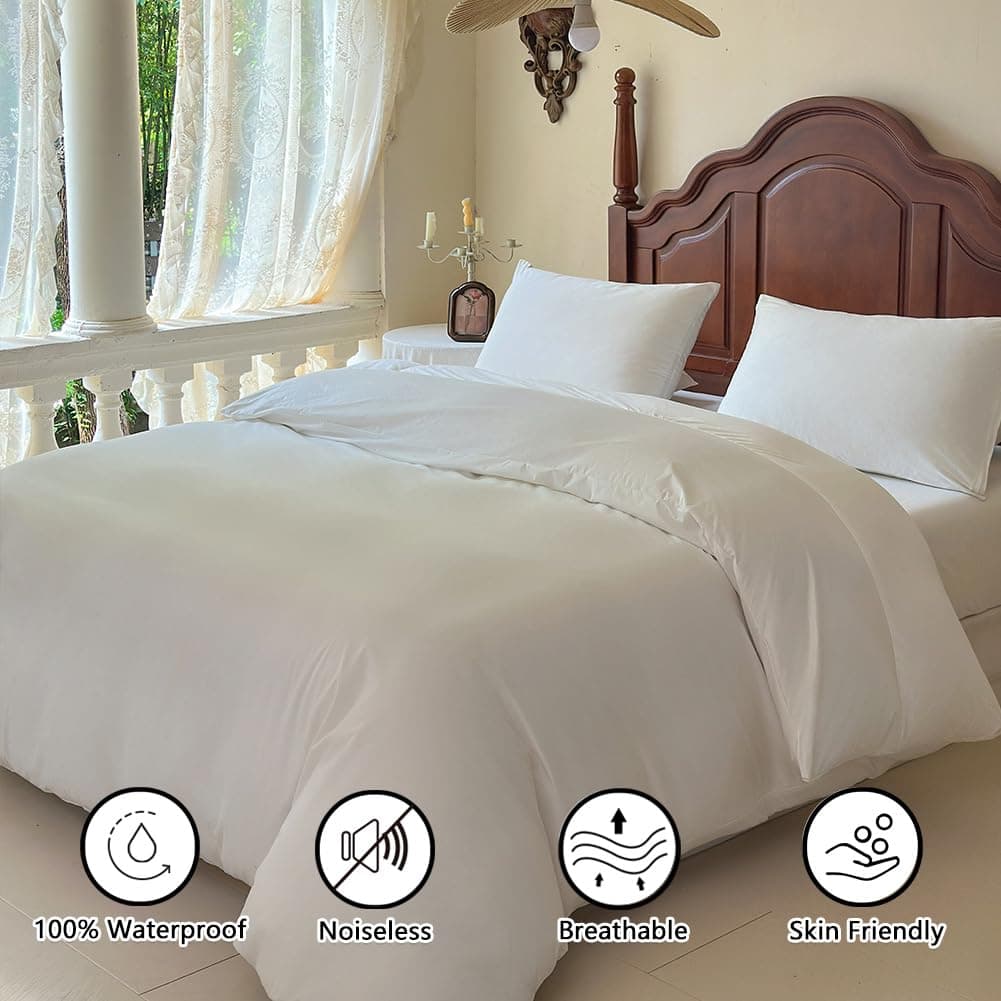 Funda Protectora Impermeable para Edredón Individual, - Imagen 3