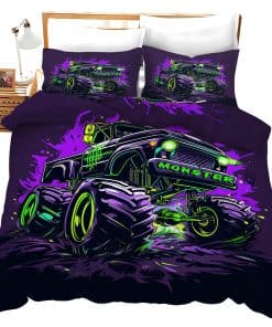 Juego de Ropa de Cama Monster Truck 3 Piezas, Tamaño