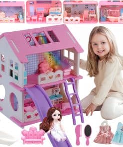 Casa de Muñecas Juguetes para Niñas Sueño Dollhouse de 2