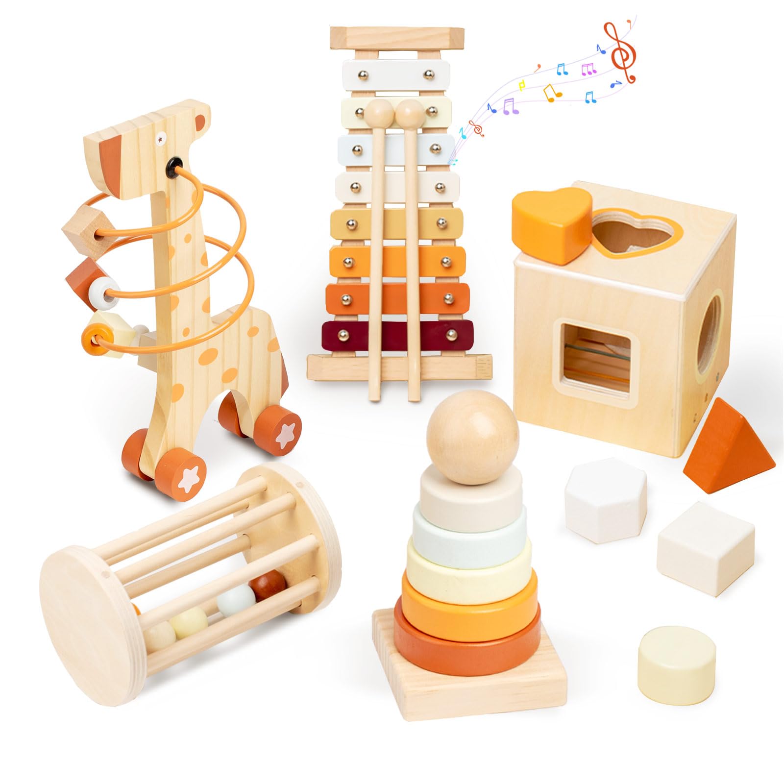 Conjunto de Juguetes Montessori de Madera Smartwo para