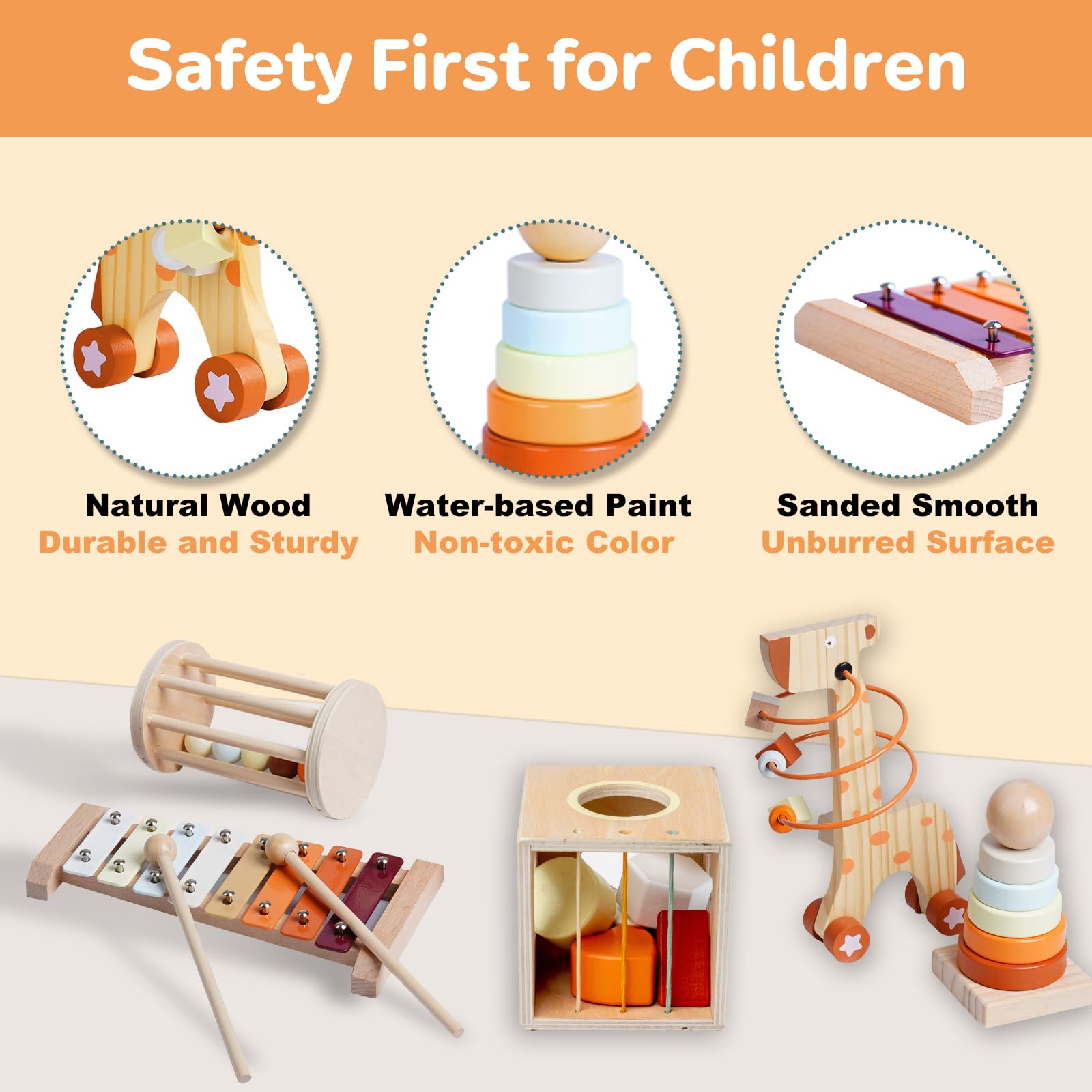 Conjunto de Juguetes Montessori de Madera Smartwo para - Imagen 5