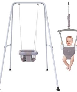 2 en 1 Saltador para Bebés con Columpio, Columpio para