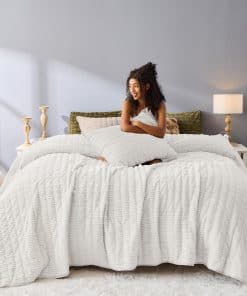 Juego de Colcha de Lujo Queen en Corduroy, 3 Piezas,