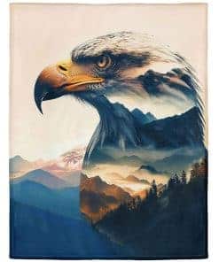 Manta de Felpa Rstick Águila Calva para Amantes de las