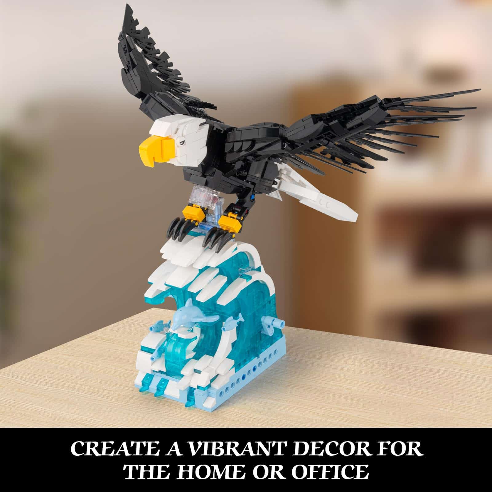 Vziimo Ideas Juego de construcción de águila, Modelo - Imagen 8