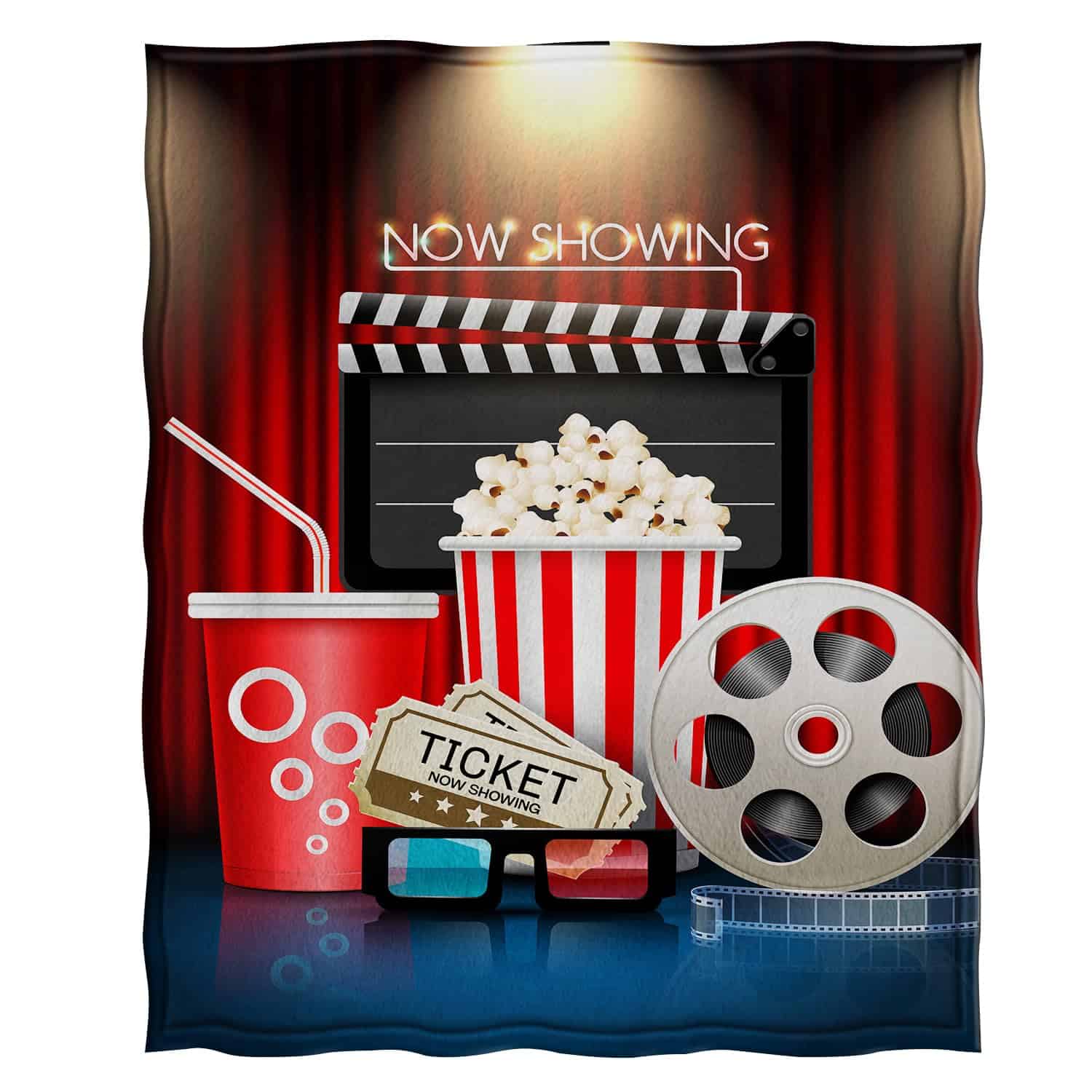 Manta de regalo Jekeno Movie Clapboard, Decoración de cine - Imagen 4