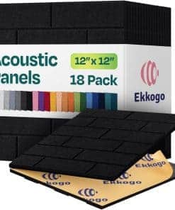 Paneles Acústicos Ekkogo 18-Pack Paneles de Pared
