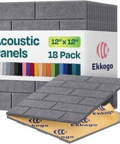 Paneles Acústicos Ekkogo de 18 Pack Paneles de Pared