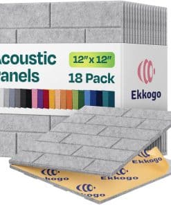 Paneles Acústicos Ekkogo 18-Pack Paneles Insonorizantes de