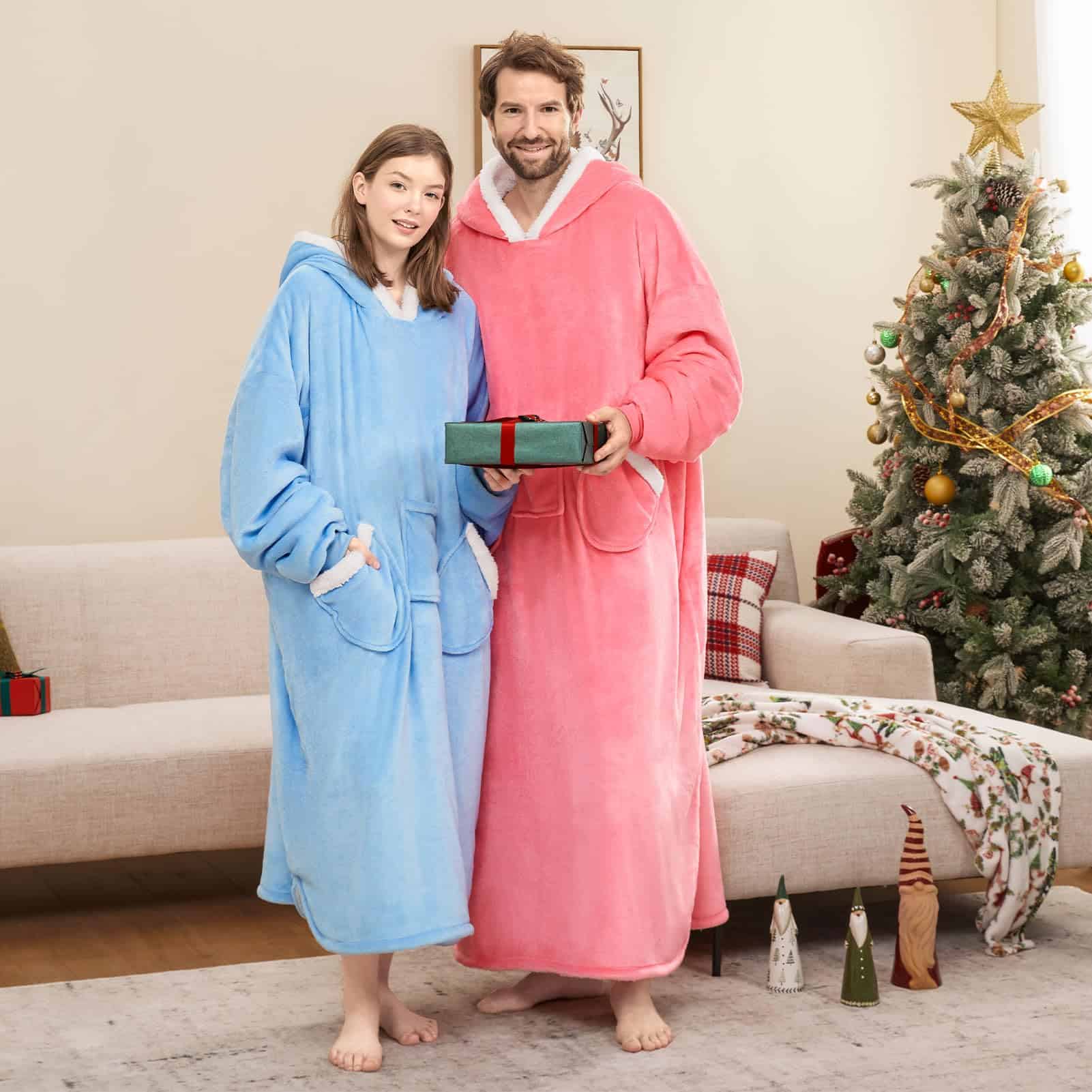 Manta con capucha L'AGRATY extra grande para adultos: - Imagen 8