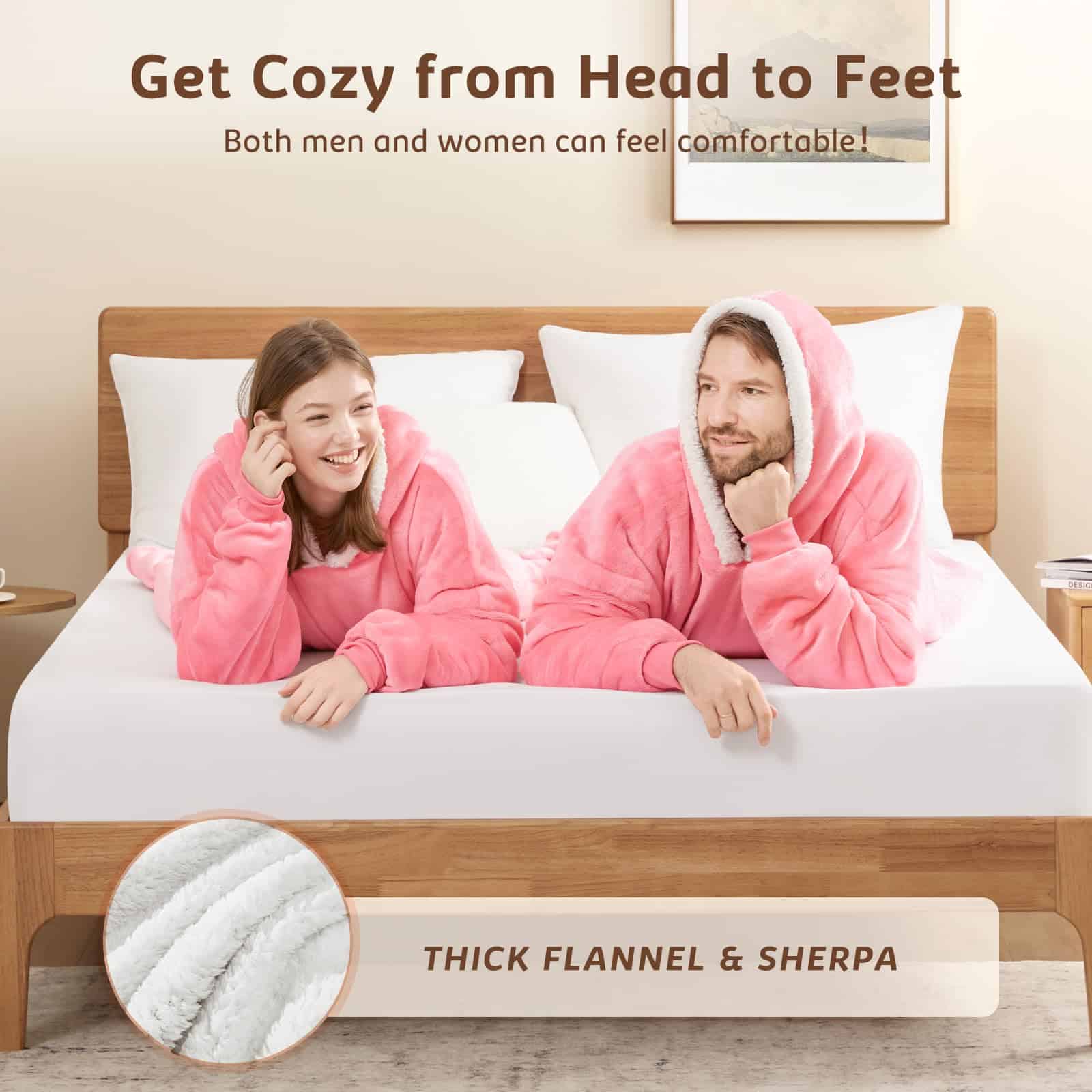 Manta con capucha L'AGRATY extra grande para adultos: - Imagen 3