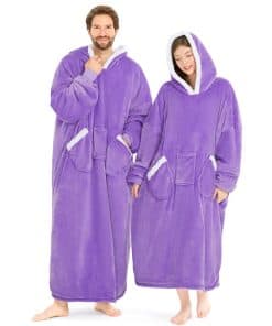 L'AGRATY Manta con Capucha de Forro Polar Premium para