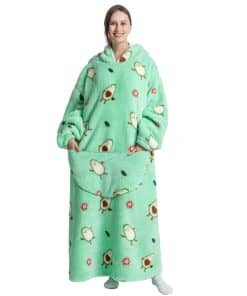 Msrlassn Manta con Capucha para Mujer en Forma de Sudadera