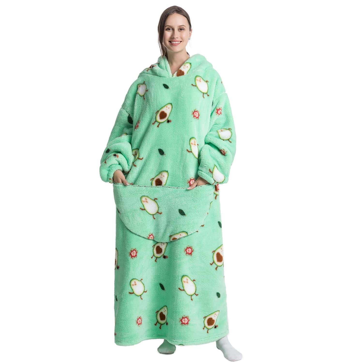 Msrlassn Manta con Capucha para Mujer en Forma de Sudadera