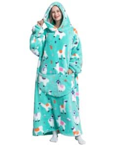 Msrlassn Wearable Blanket Hoodie Mantas con Capucha para